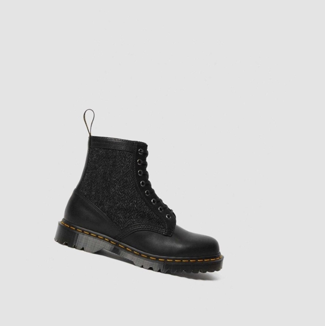 Dr Martens 1460 Harris Tweed Férfi Fűzős Bakancs Fekete | 712059JRA