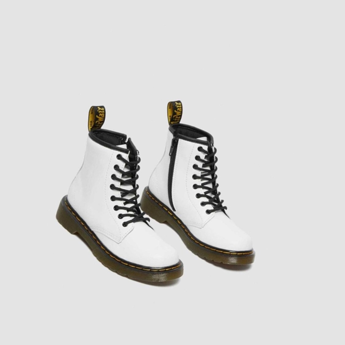 Dr Martens 1460 Junior Gyerek Fűzős Bakancs Fehér | 865739ARF