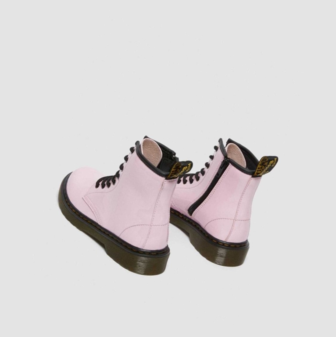 Dr Martens 1460 Lakkbőr Junior Gyerek Fűzős Bakancs Rózsaszín | 416803UKB