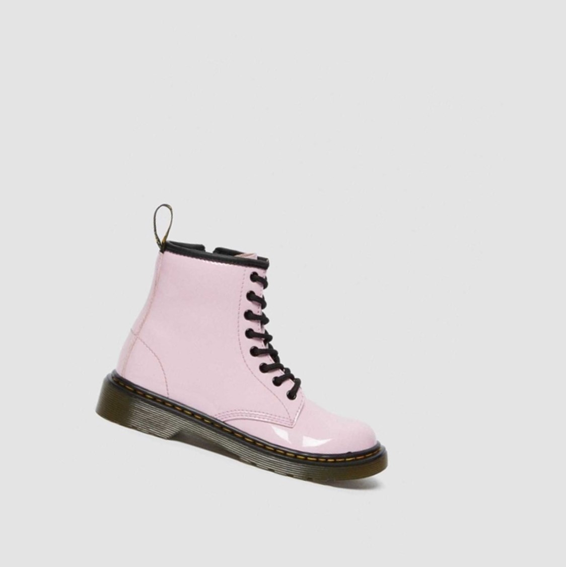 Dr Martens 1460 Lakkbőr Junior Gyerek Fűzős Bakancs Rózsaszín | 416803UKB