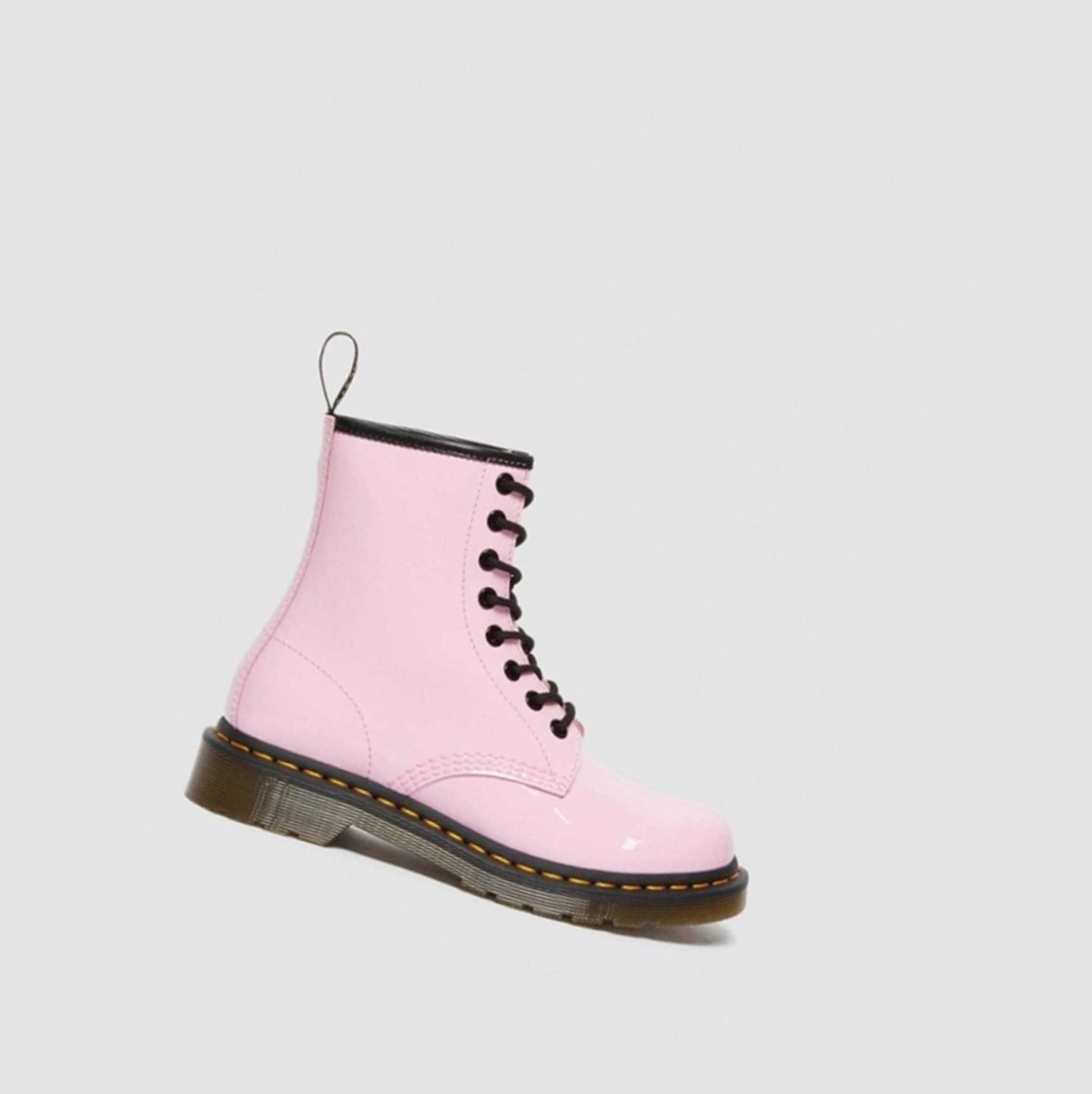 Dr Martens 1460 Lakkbőr Női Fűzős Bakancs Rózsaszín | 284359WZE