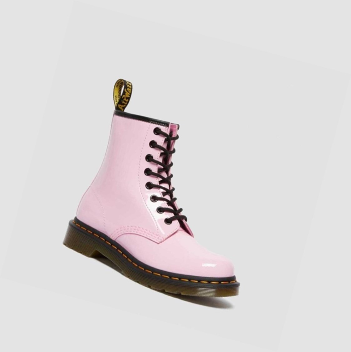 Dr Martens 1460 Lakkbőr Női Fűzős Bakancs Rózsaszín | 284359WZE