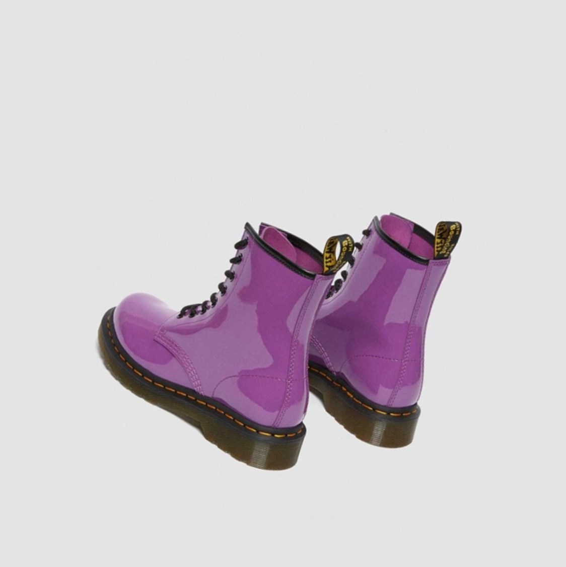 Dr Martens 1460 Lakkbőr Női Fűzős Bakancs Lila | 874305FUN