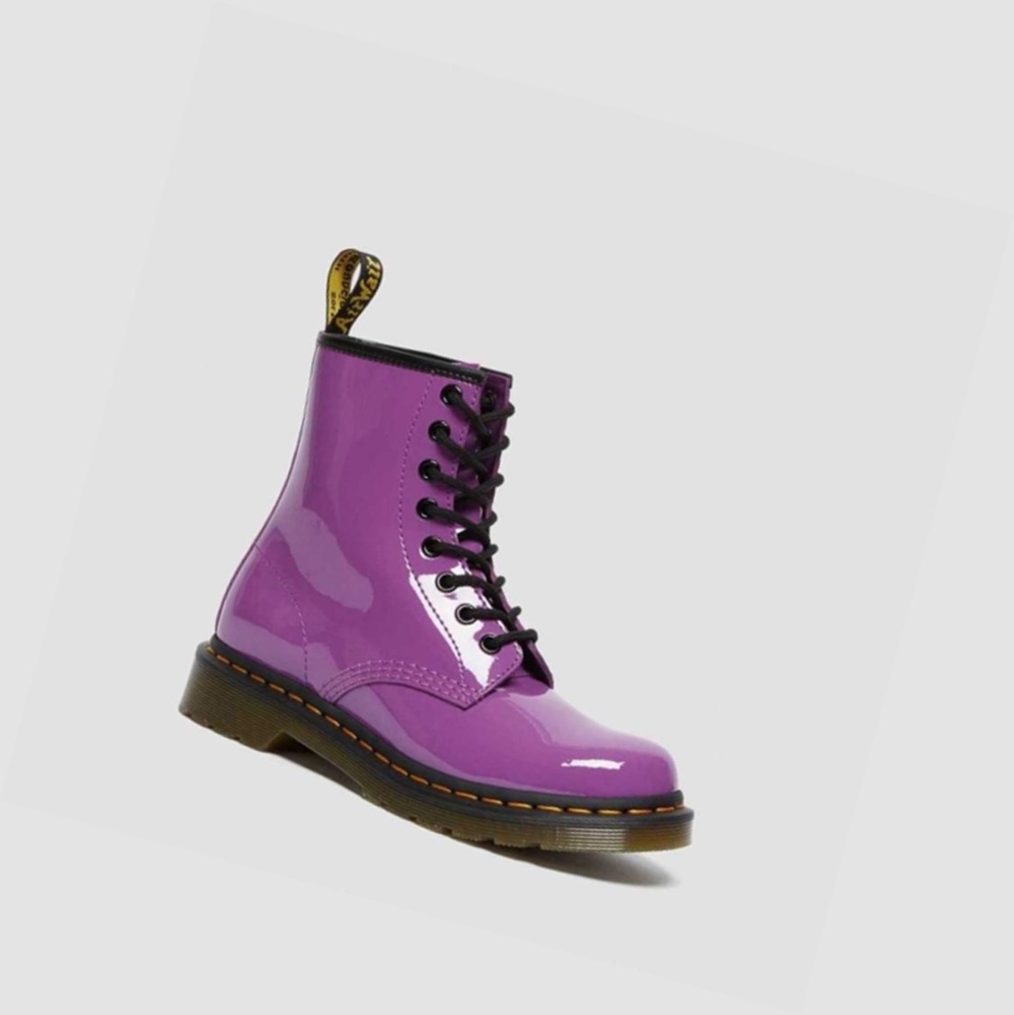 Dr Martens 1460 Lakkbőr Női Fűzős Bakancs Lila | 874305FUN