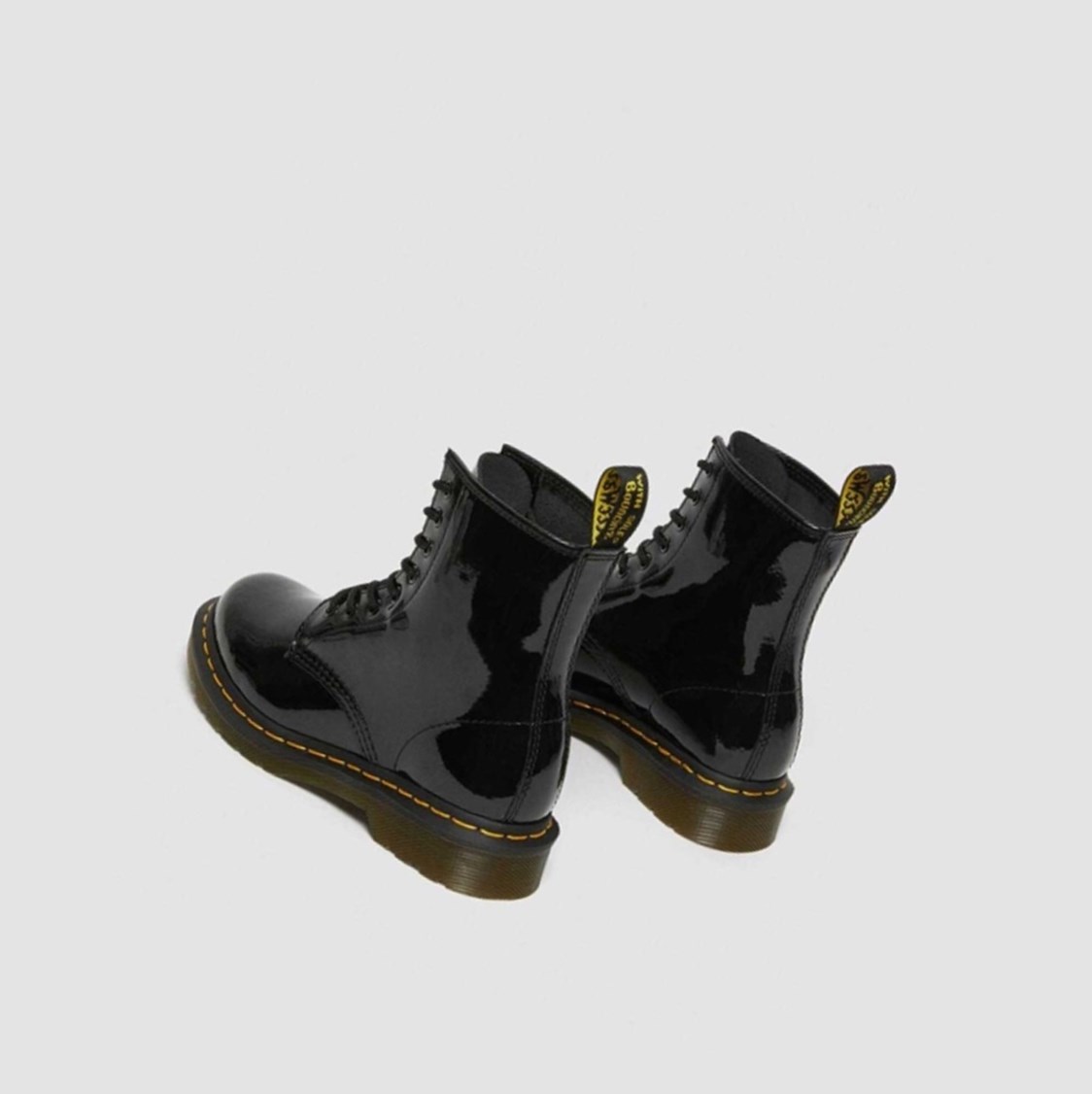 Dr Martens 1460 Lakkbőr Női Fűzős Bakancs Fekete | 916857RXW