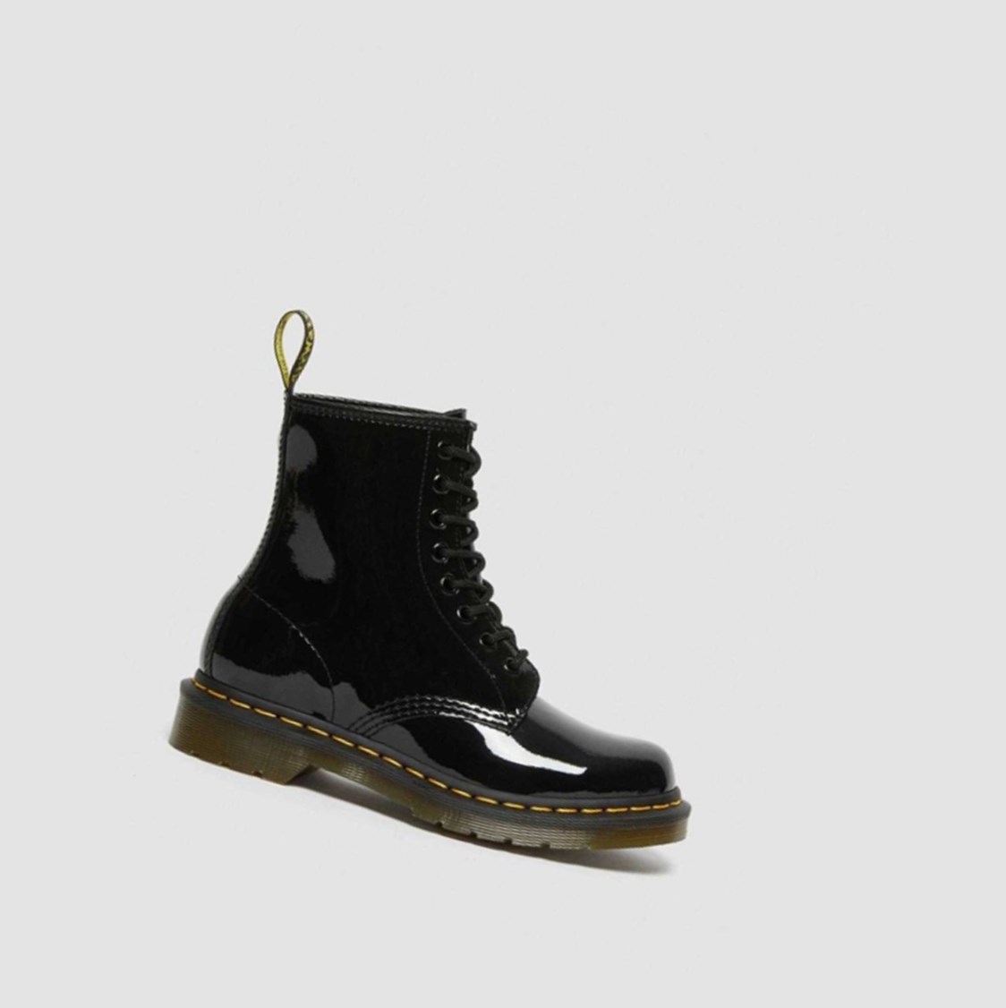 Dr Martens 1460 Lakkbőr Női Fűzős Bakancs Fekete | 916857RXW