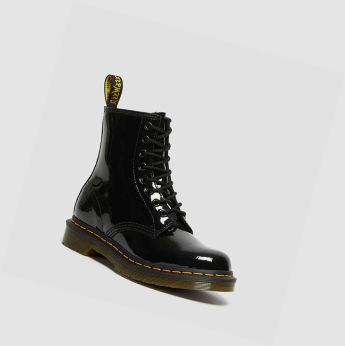 Dr Martens 1460 Lakkbőr Női Fűzős Bakancs Fekete | 916857RXW