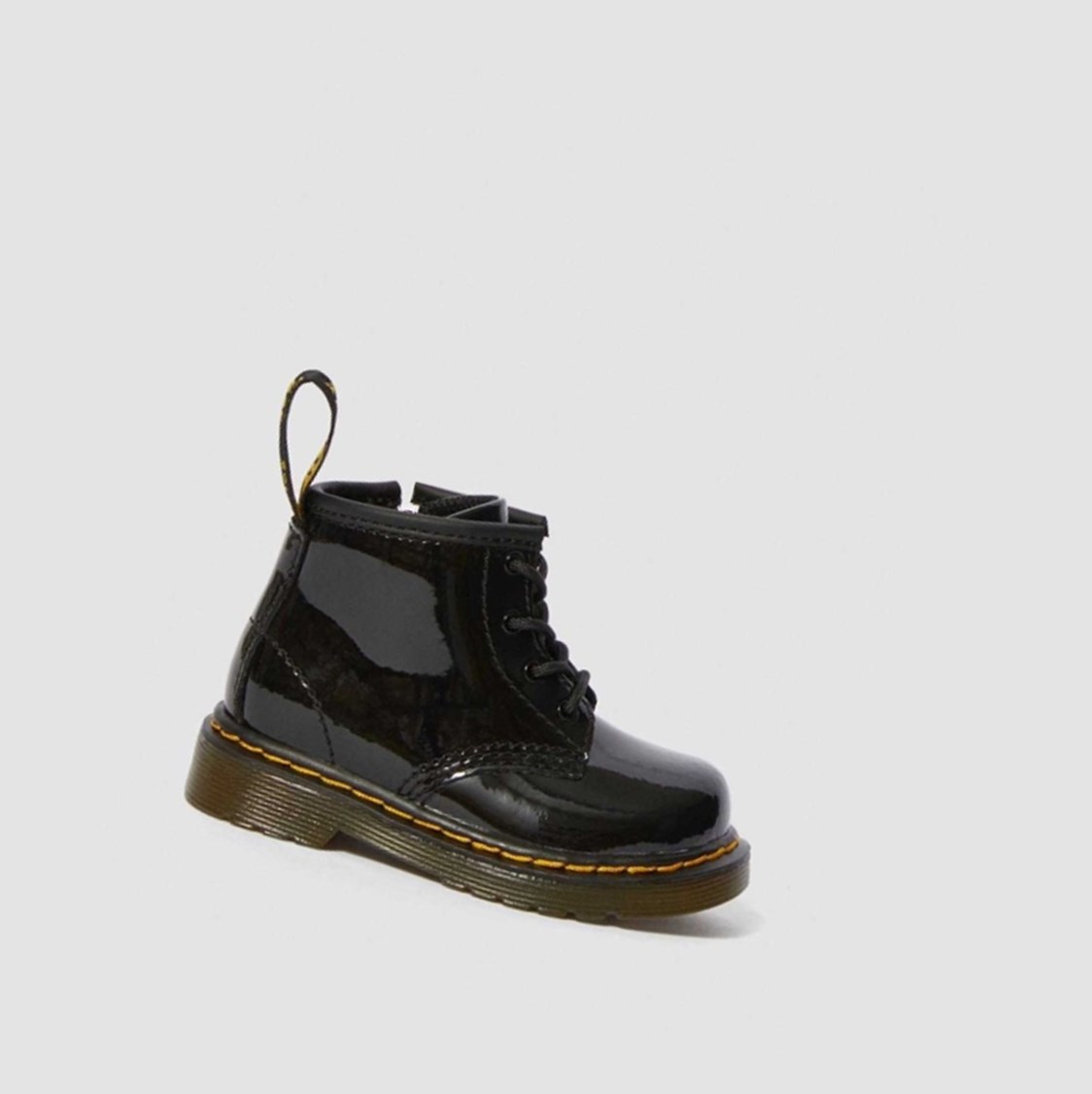 Dr Martens 1460 Lakkbőr Toddler Gyerek Fűzős Bakancs Fekete | 863752CUY