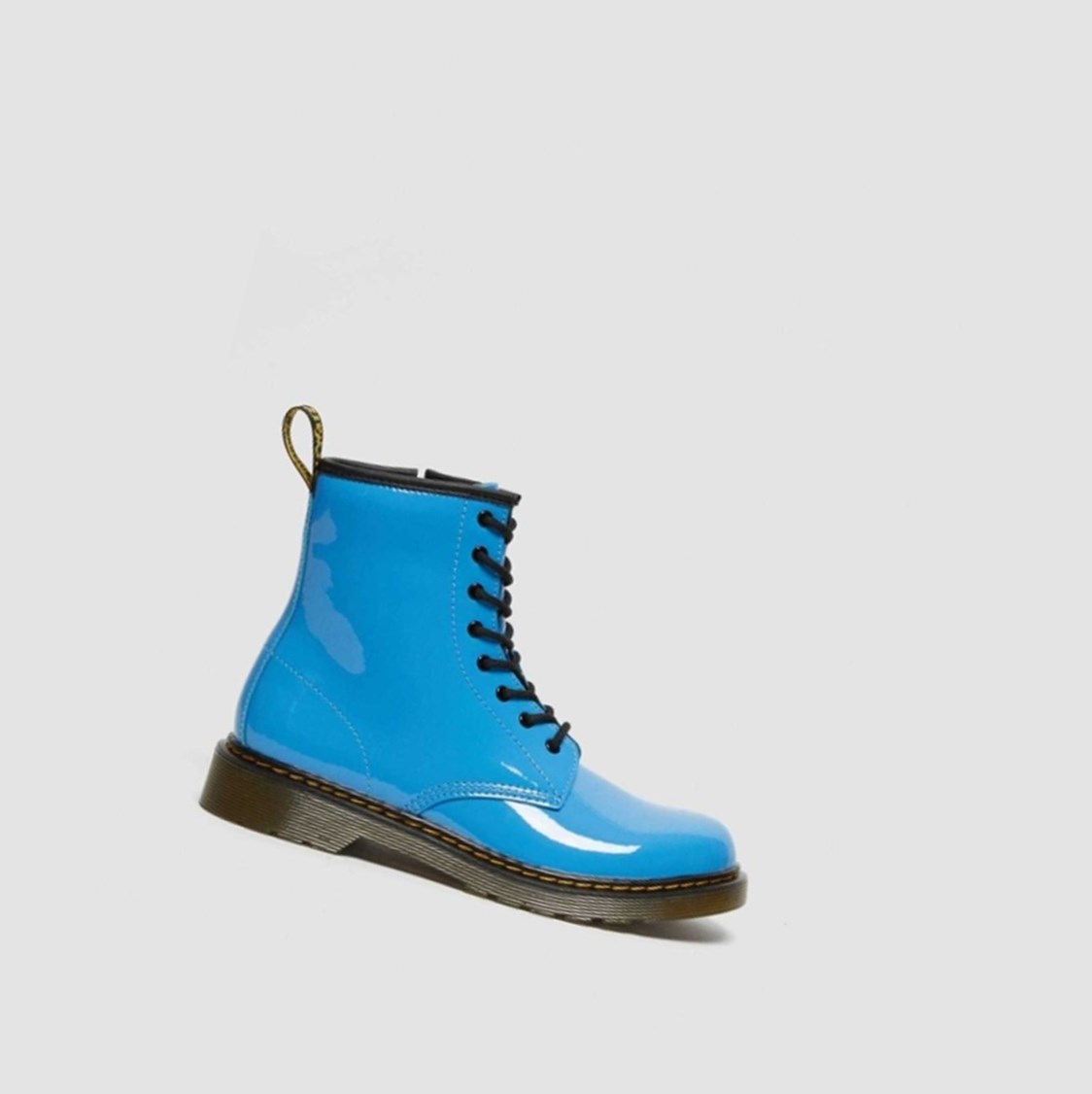 Dr Martens 1460 Lakkbőr Youth Gyerek Fűzős Bakancs Kék | 587932ARO