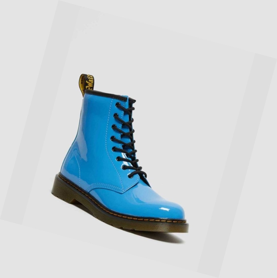 Dr Martens 1460 Lakkbőr Youth Gyerek Fűzős Bakancs Kék | 587932ARO