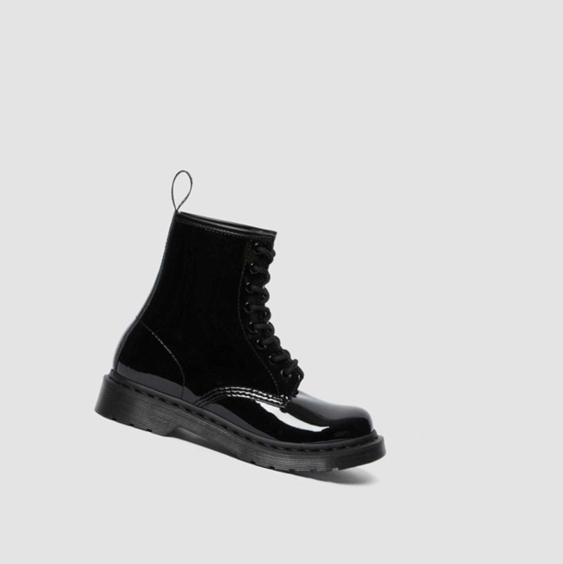 Dr Martens 1460 Mono Lakkbőr Női Fűzős Bakancs Fekete | 378169PXW