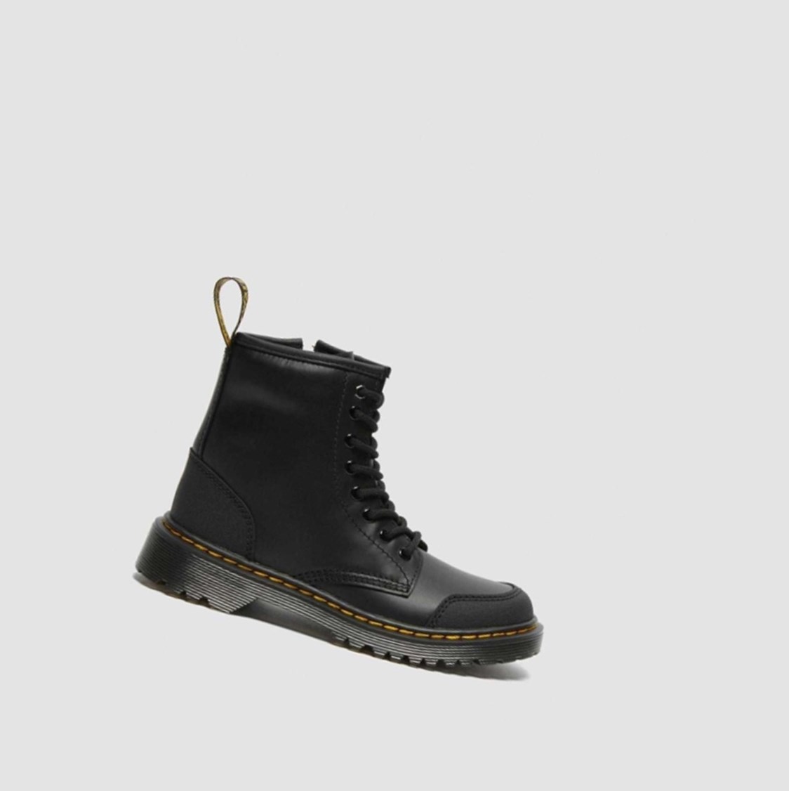 Dr Martens 1460 Overlay Junior Gyerek Bakancs Fekete | 790614LPV