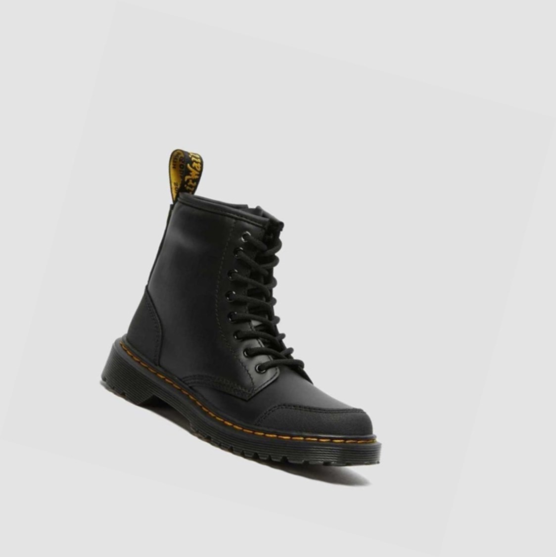 Dr Martens 1460 Overlay Junior Gyerek Bakancs Fekete | 790614LPV