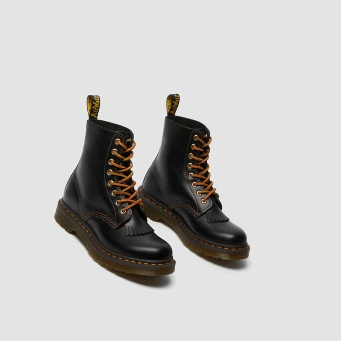 Dr Martens 1460 Pascal Abruzzo Női Bakancs Fekete | 475023HUX