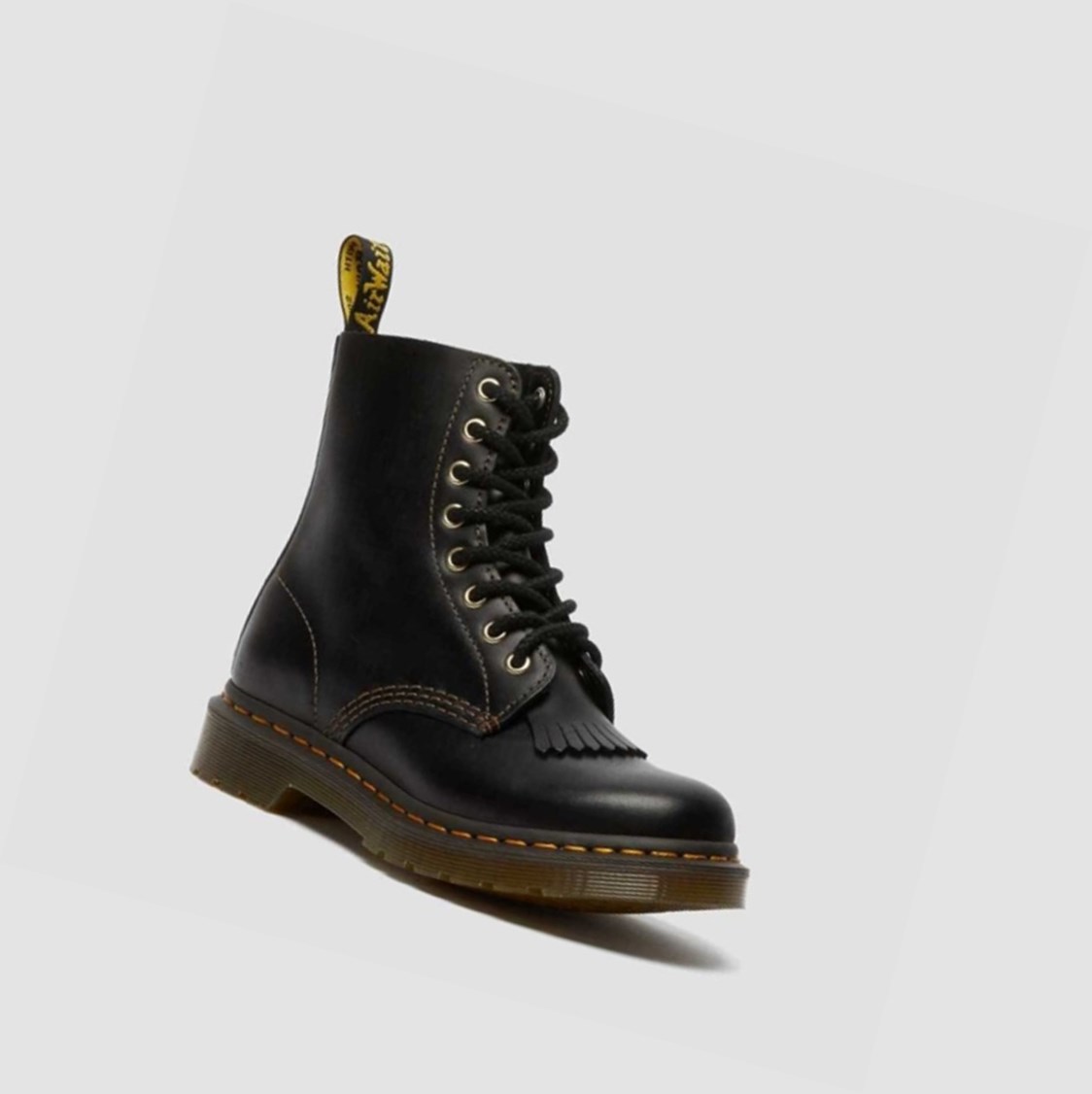 Dr Martens 1460 Pascal Abruzzo Női Bakancs Fekete | 475023HUX