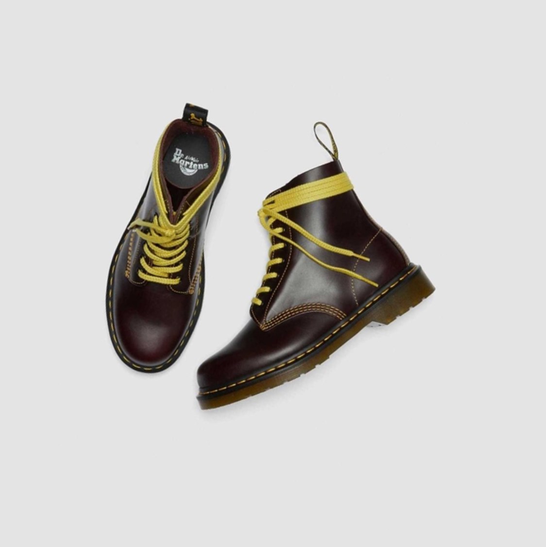 Dr Martens 1460 Pascal Atlas Férfi Fűzős Bakancs Bordó | 651239APJ