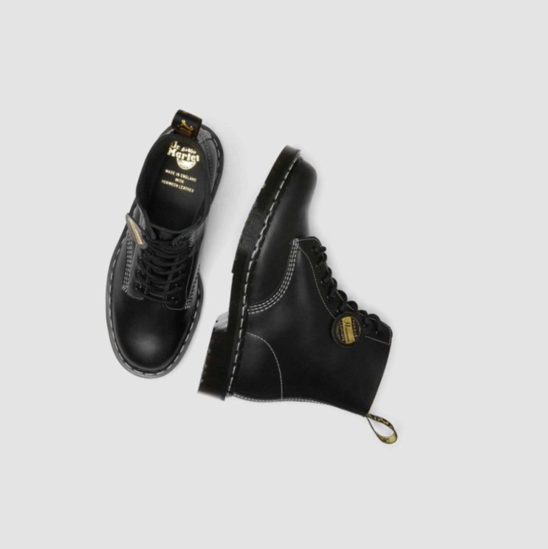 Dr Martens 1460 Pascal Cavalier Férfi Fűzős Bakancs Fekete | 926301EXB