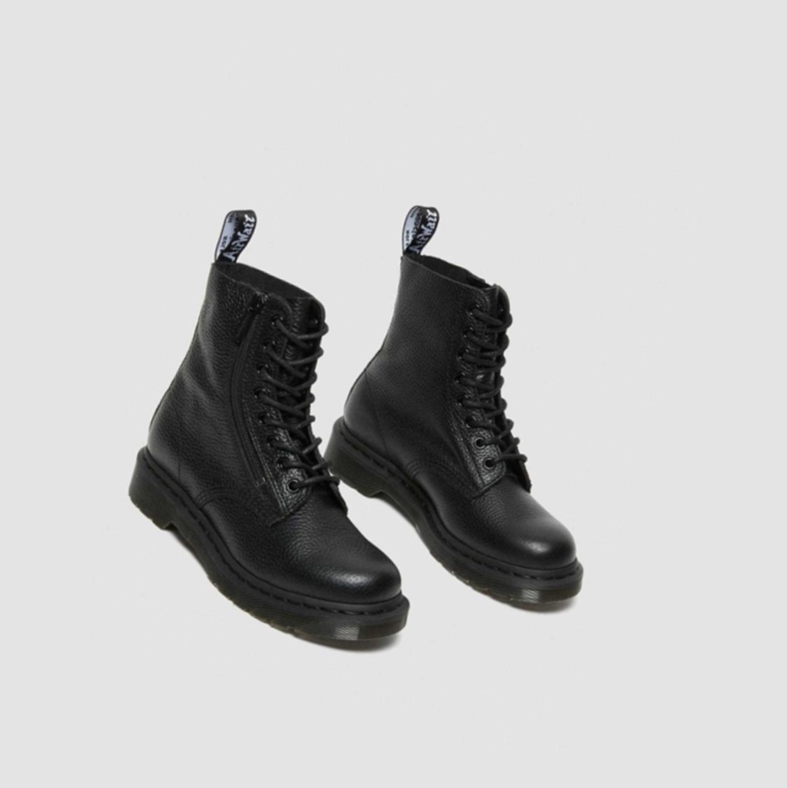 Dr Martens 1460 Pascal Cipzáros Női Fűzős Bakancs Fekete | 140283ZIG