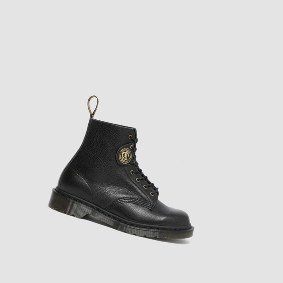 Dr Martens 1460 Pascal Full Grain Férfi Fűzős Bakancs Fekete | 017624RDE