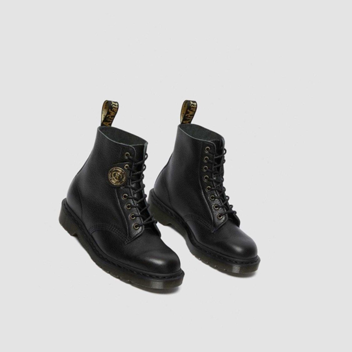 Dr Martens 1460 Pascal Full Grain Férfi Fűzős Bakancs Fekete | 017624RDE