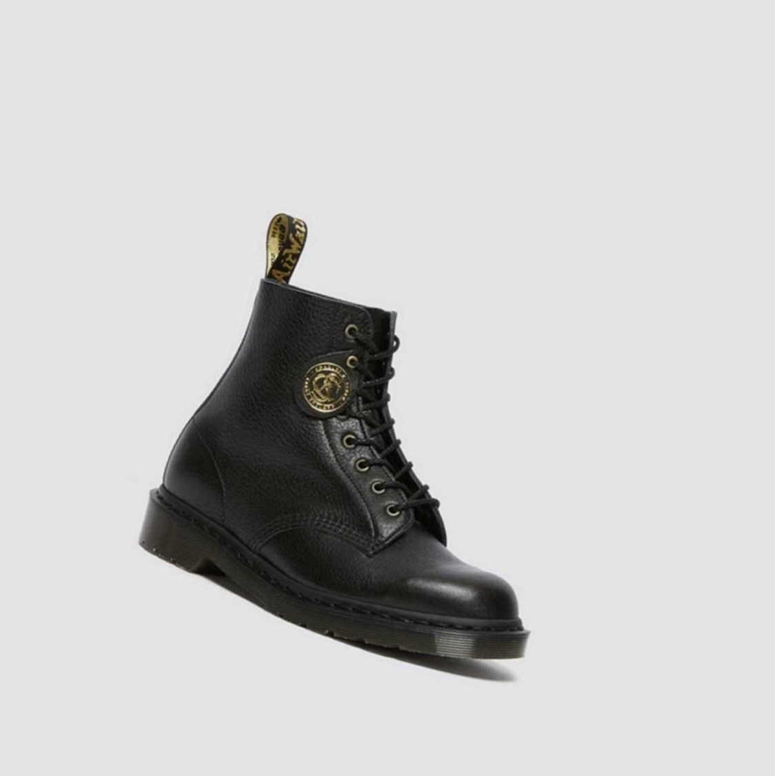 Dr Martens 1460 Pascal Full Grain Férfi Fűzős Bakancs Fekete | 017624RDE