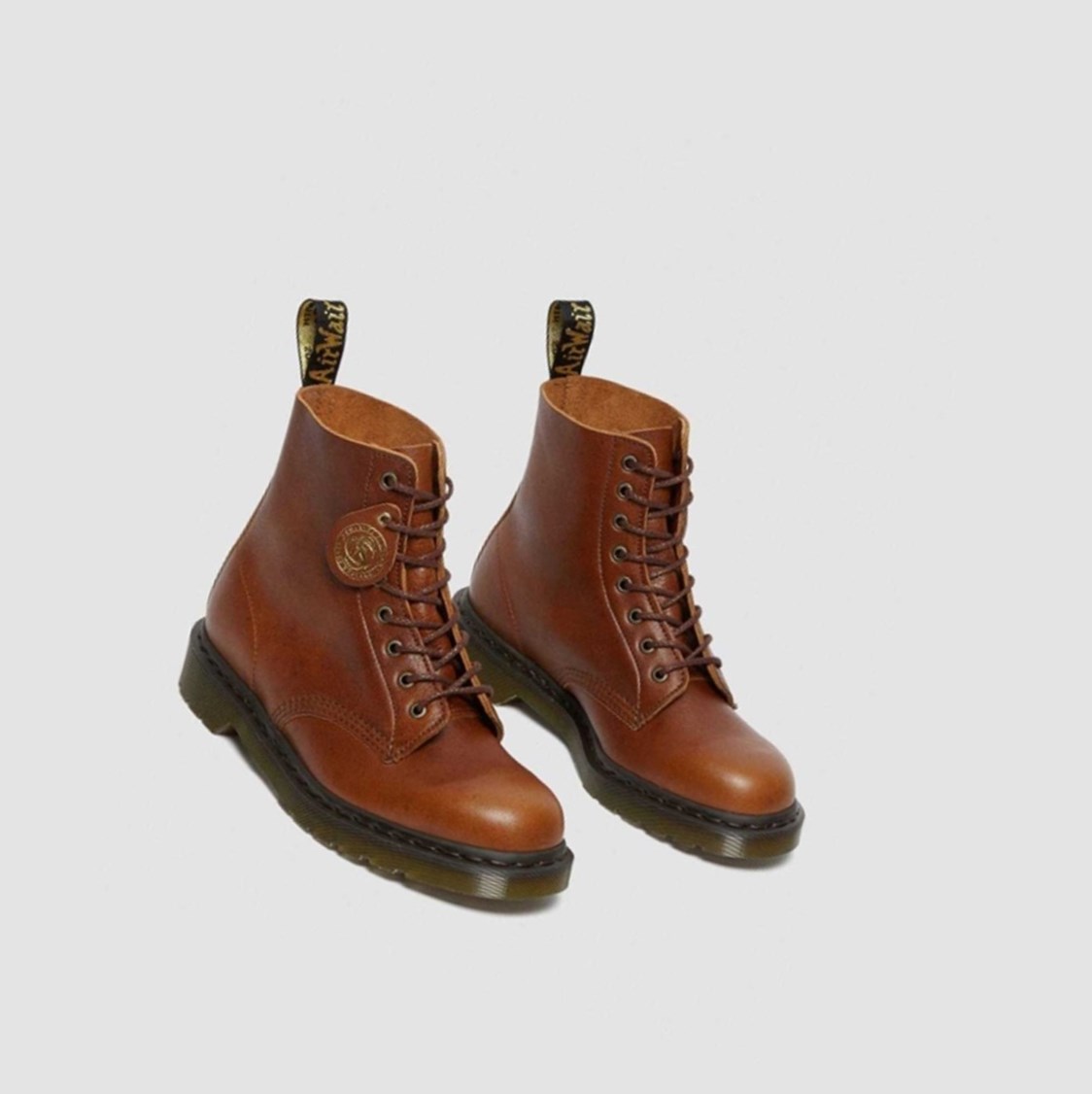 Dr Martens 1460 Pascal Full Grain Férfi Fűzős Bakancs Barna | 102735AZL