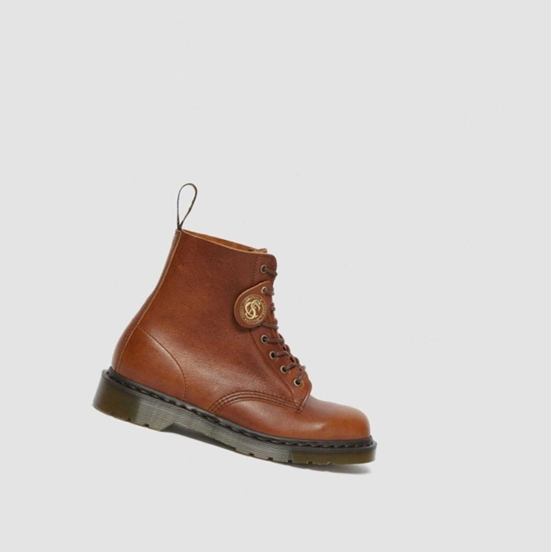 Dr Martens 1460 Pascal Full Grain Férfi Fűzős Bakancs Barna | 102735AZL