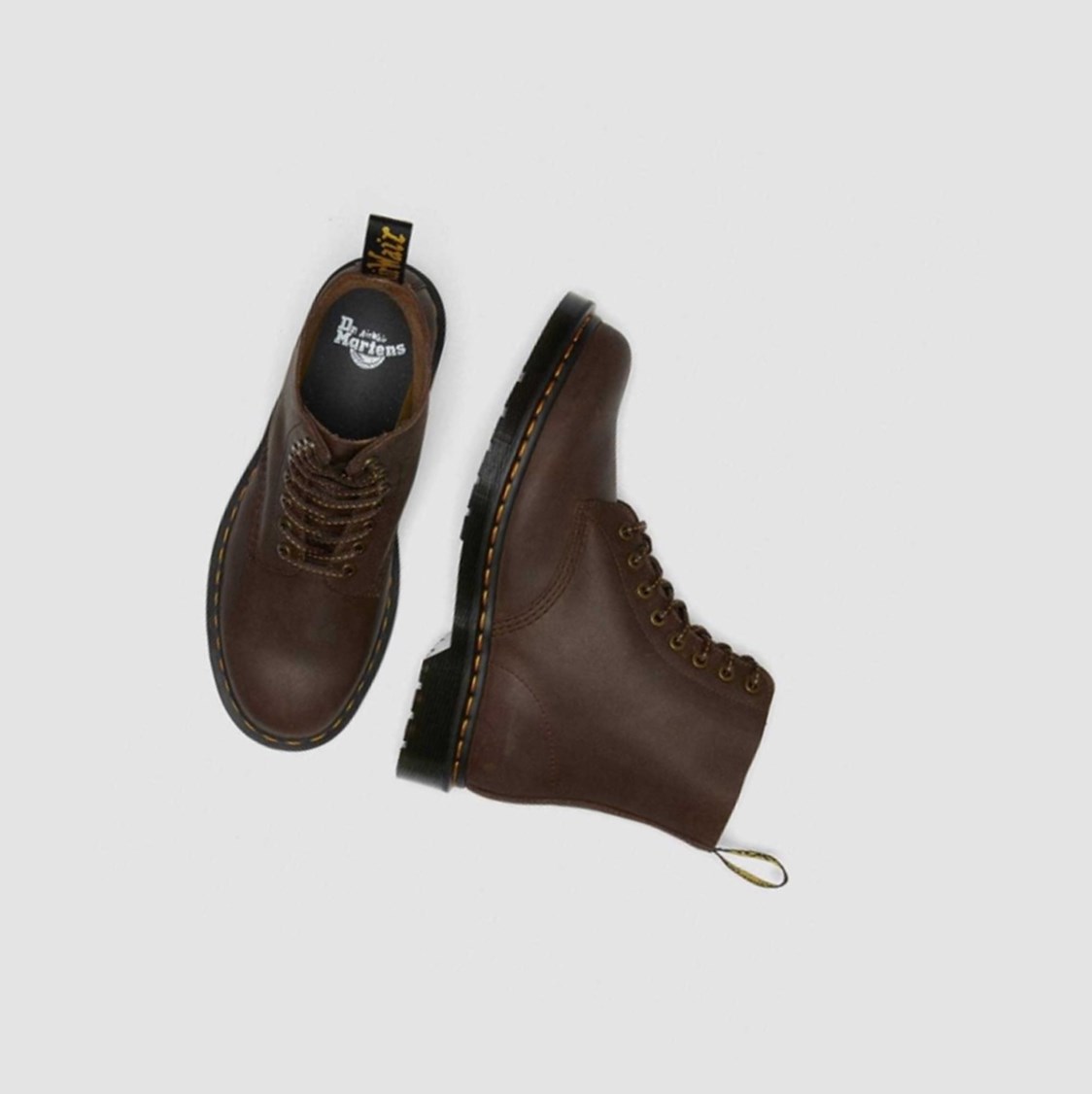 Dr Martens 1460 Pascal Férfi Fűzős Bakancs Sötétbarna | 095327KNU