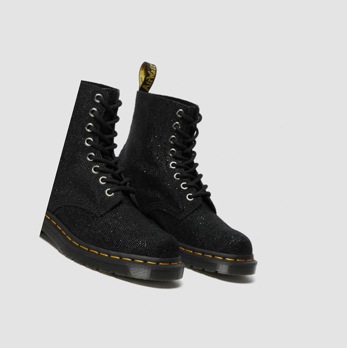 Dr Martens 1460 Pascal Glitter Női Bakancs Fekete | 274153XYO