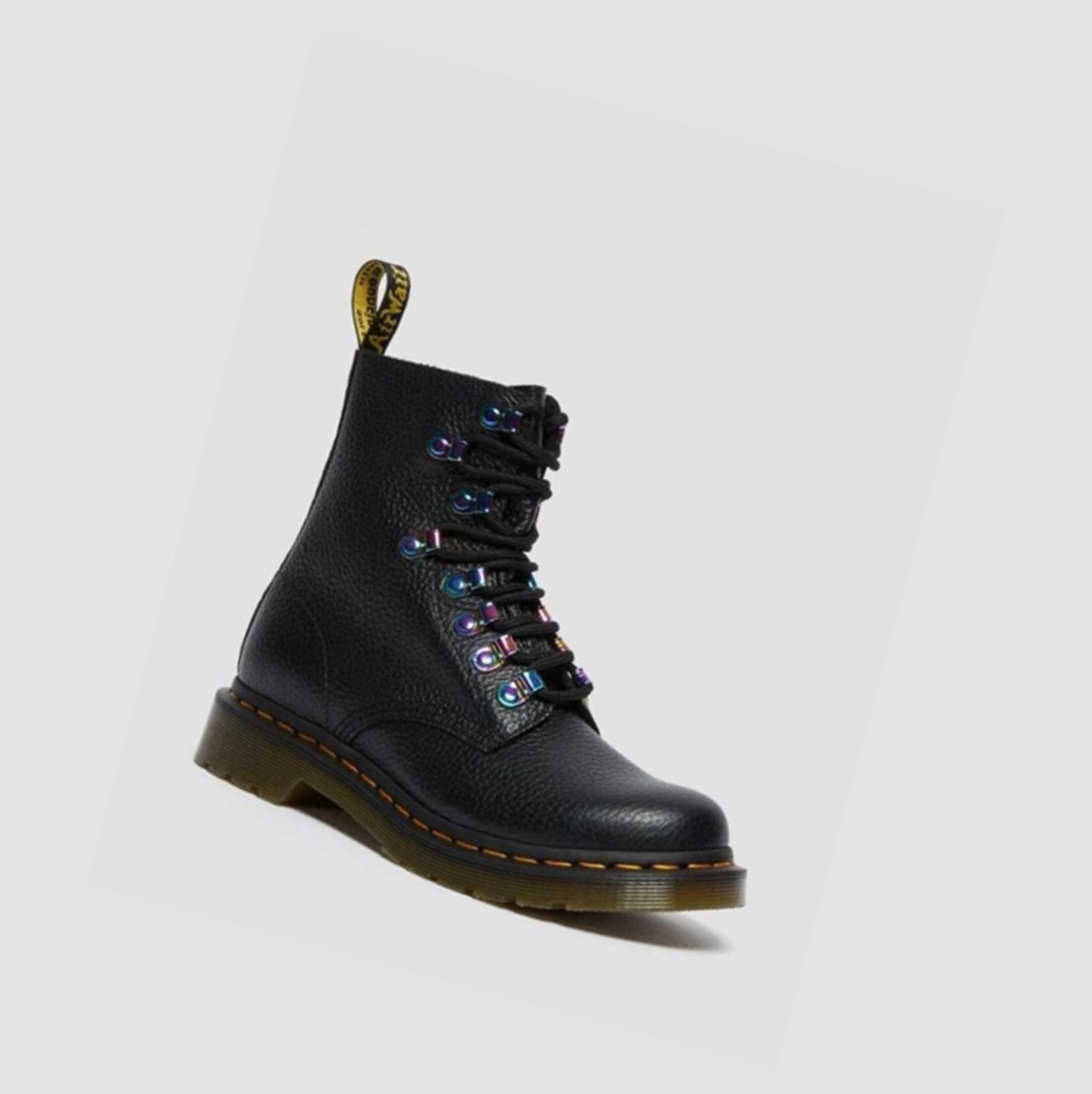 Dr Martens 1460 Pascal Iridescent Hardware Női Fűzős Bakancs Fekete | 872530AMW