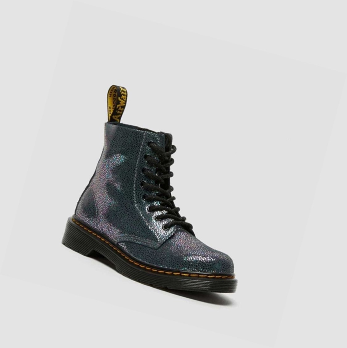 Dr Martens 1460 Pascal Iridescent Junior Gyerek Fűzős Bakancs Metal | 203458EXB