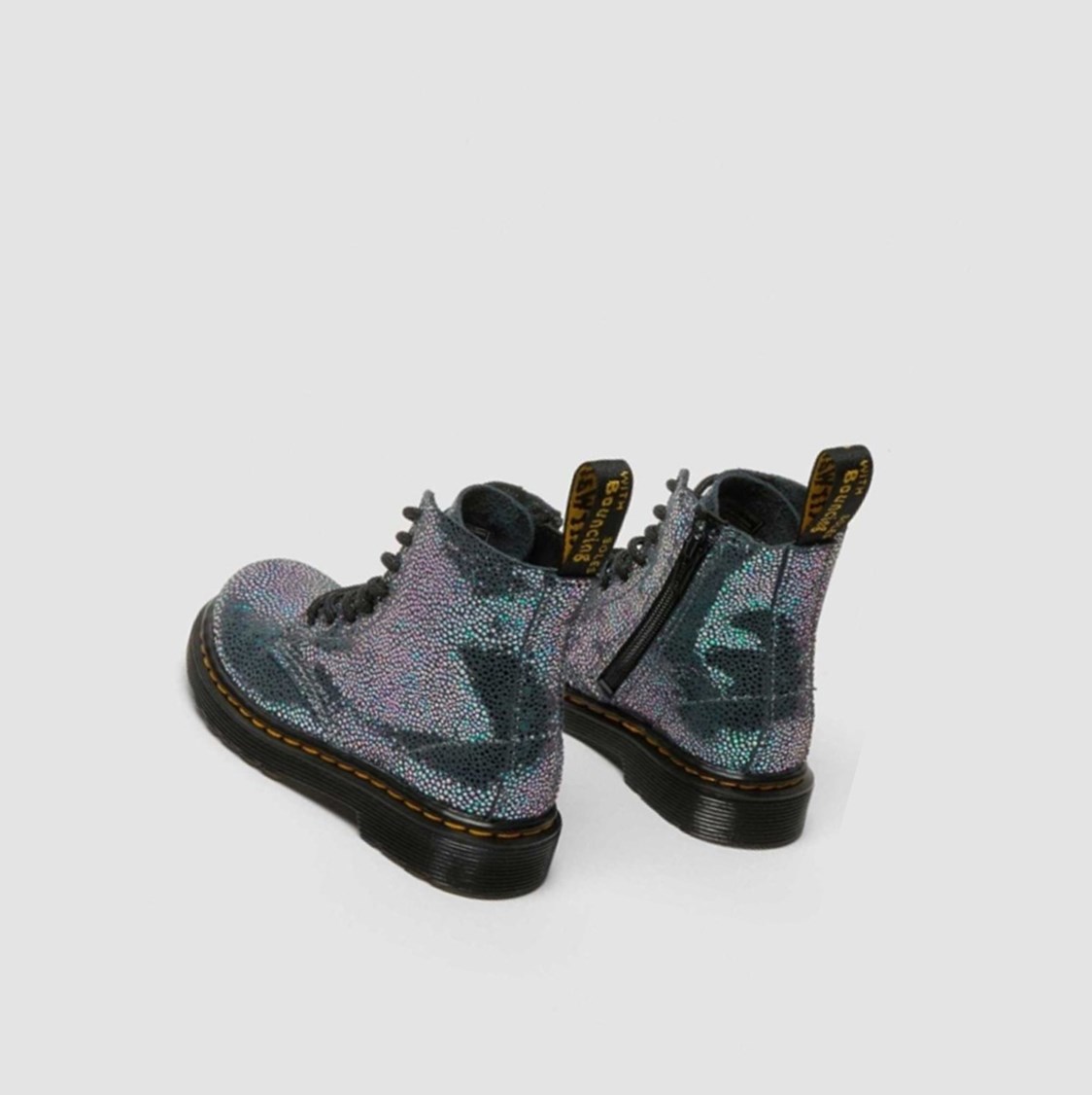 Dr Martens 1460 Pascal Iridescent Toddler Gyerek Fűzős Bakancs Metal | 385701JQC