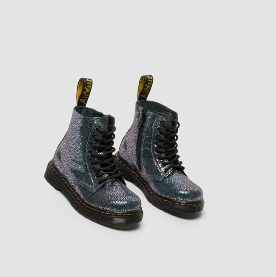 Dr Martens 1460 Pascal Iridescent Toddler Gyerek Fűzős Bakancs Metal | 385701JQC