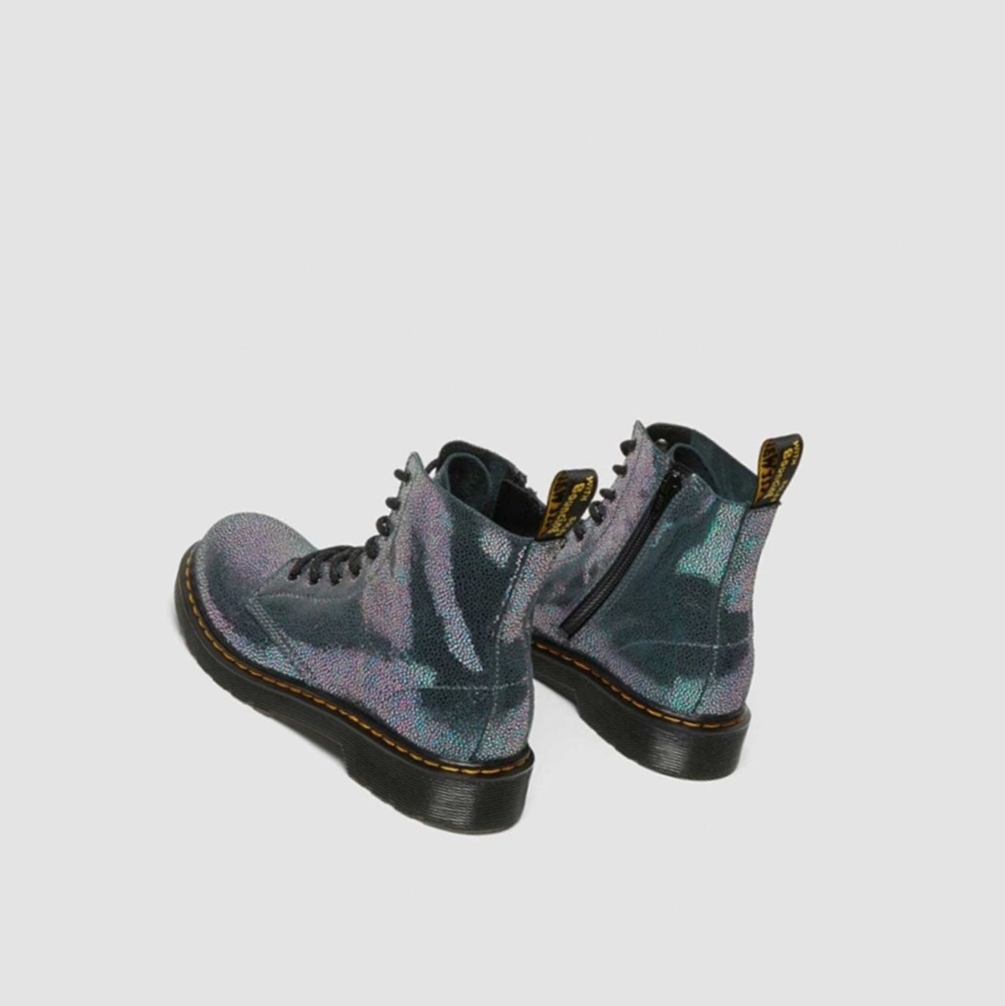 Dr Martens 1460 Pascal Iridescent Youth Gyerek Fűzős Bakancs Metal | 451782NQX