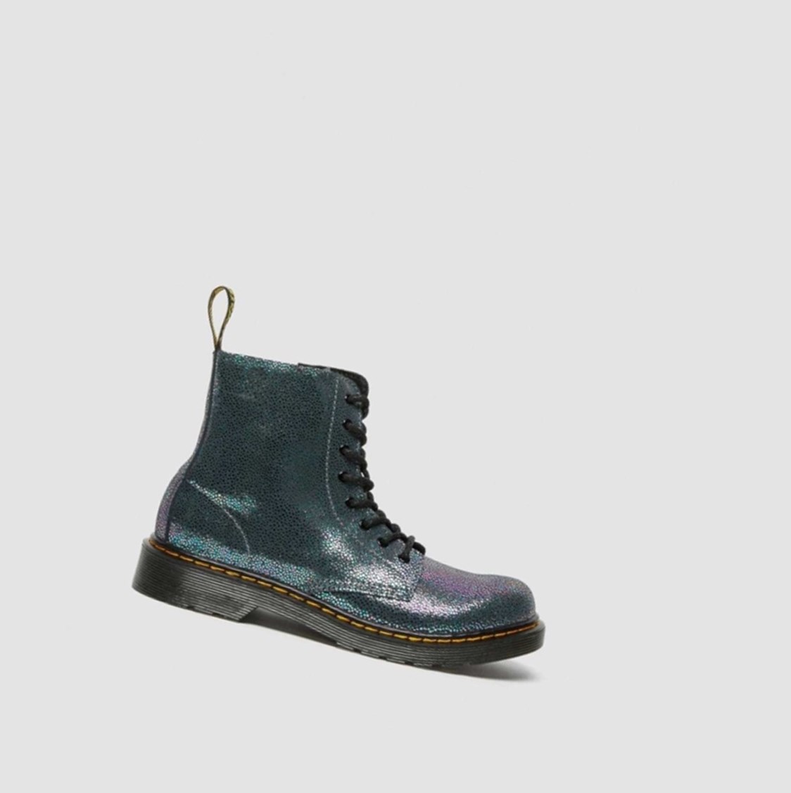 Dr Martens 1460 Pascal Iridescent Youth Gyerek Fűzős Bakancs Metal | 451782NQX