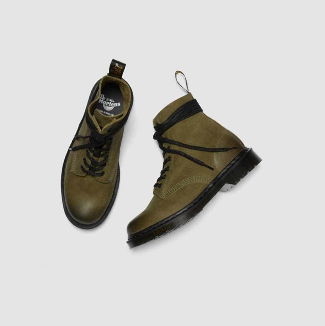 Dr Martens 1460 Pascal Made In England Titan Férfi Bakancs Olivazöld | 589310JUW