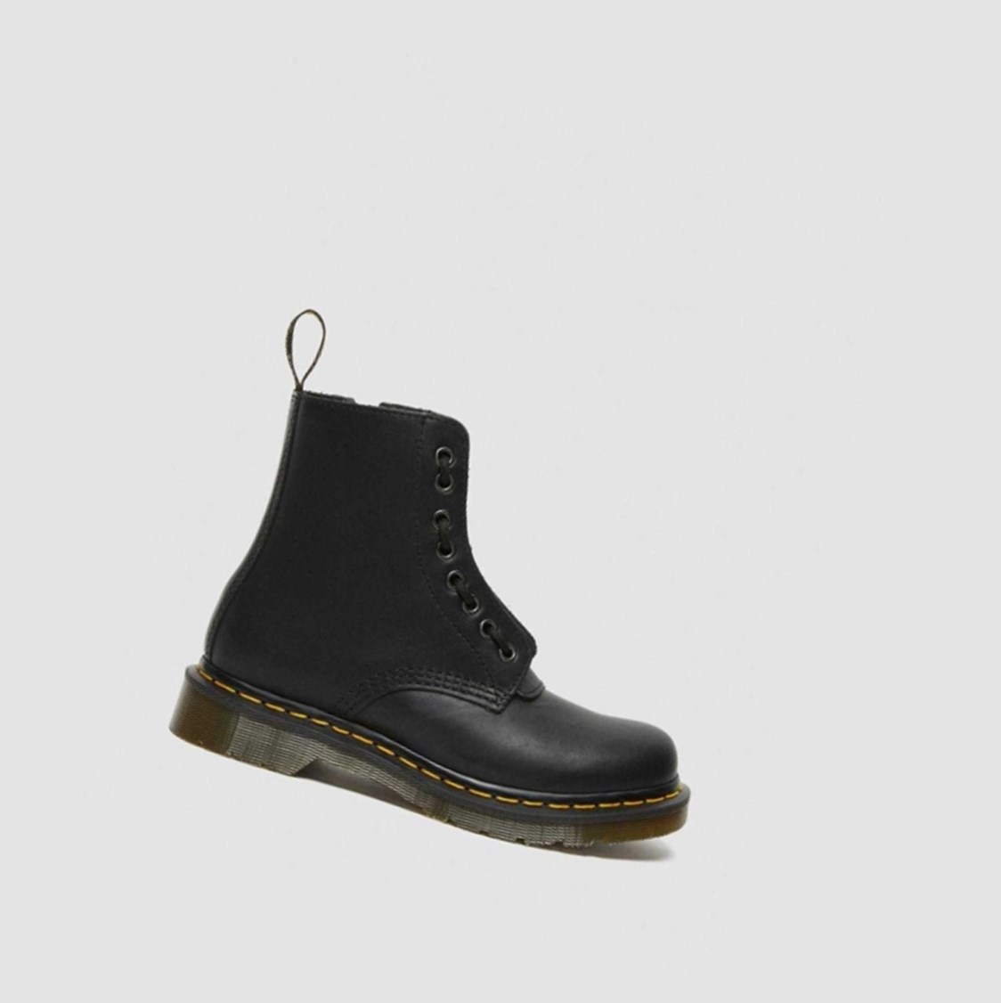 Dr Martens 1460 Pascal Nappa Cipzáros Női Bakancs Fekete | 098235VOJ