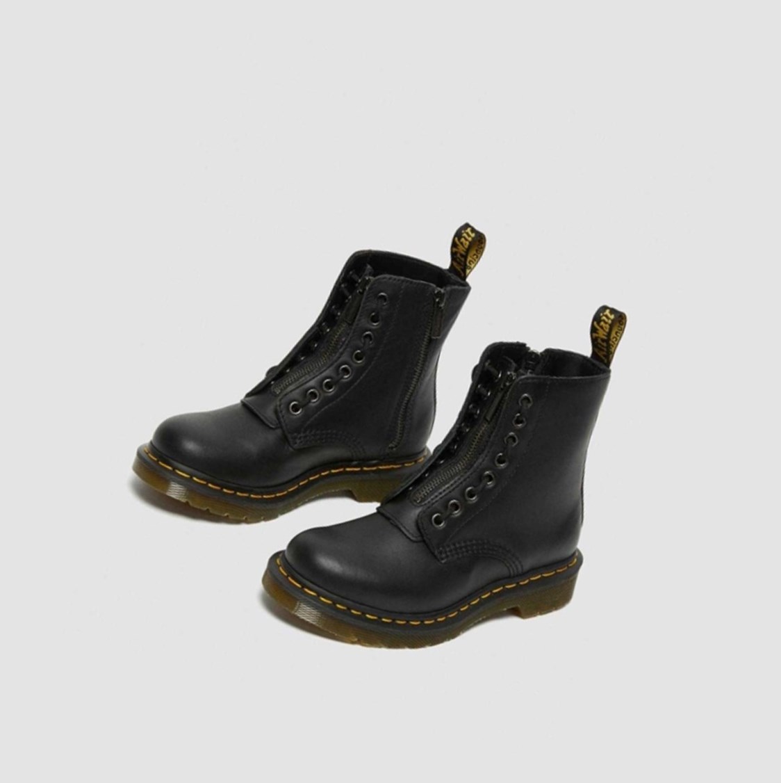 Dr Martens 1460 Pascal Nappa Cipzáros Női Bakancs Fekete | 098235VOJ