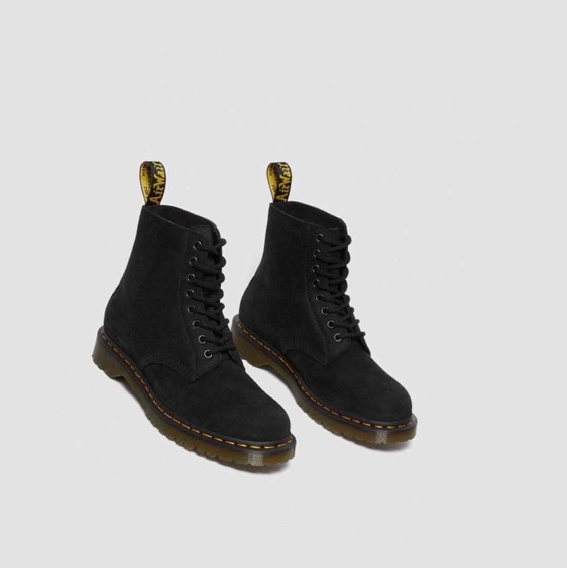 Dr Martens 1460 Pascal Nubuck Férfi Fűzős Bakancs Fekete | 102568YJW