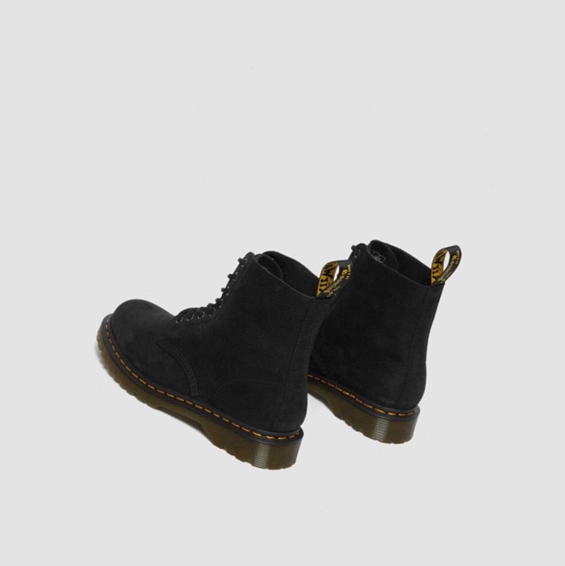 Dr Martens 1460 Pascal Nubuck Férfi Fűzős Bakancs Fekete | 102568YJW