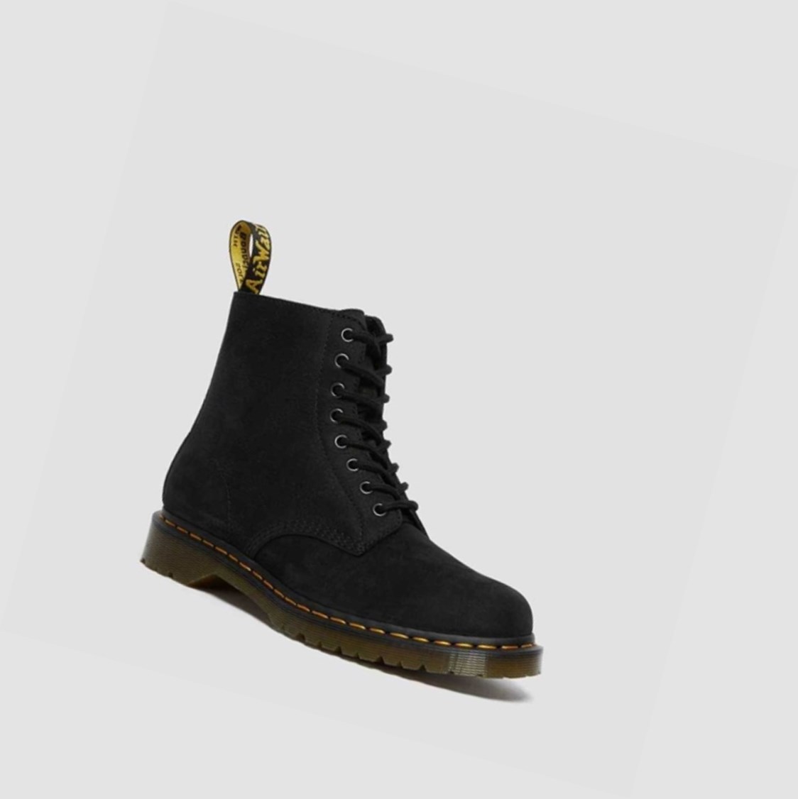 Dr Martens 1460 Pascal Nubuck Női Fűzős Bakancs Fekete | 986021TIR