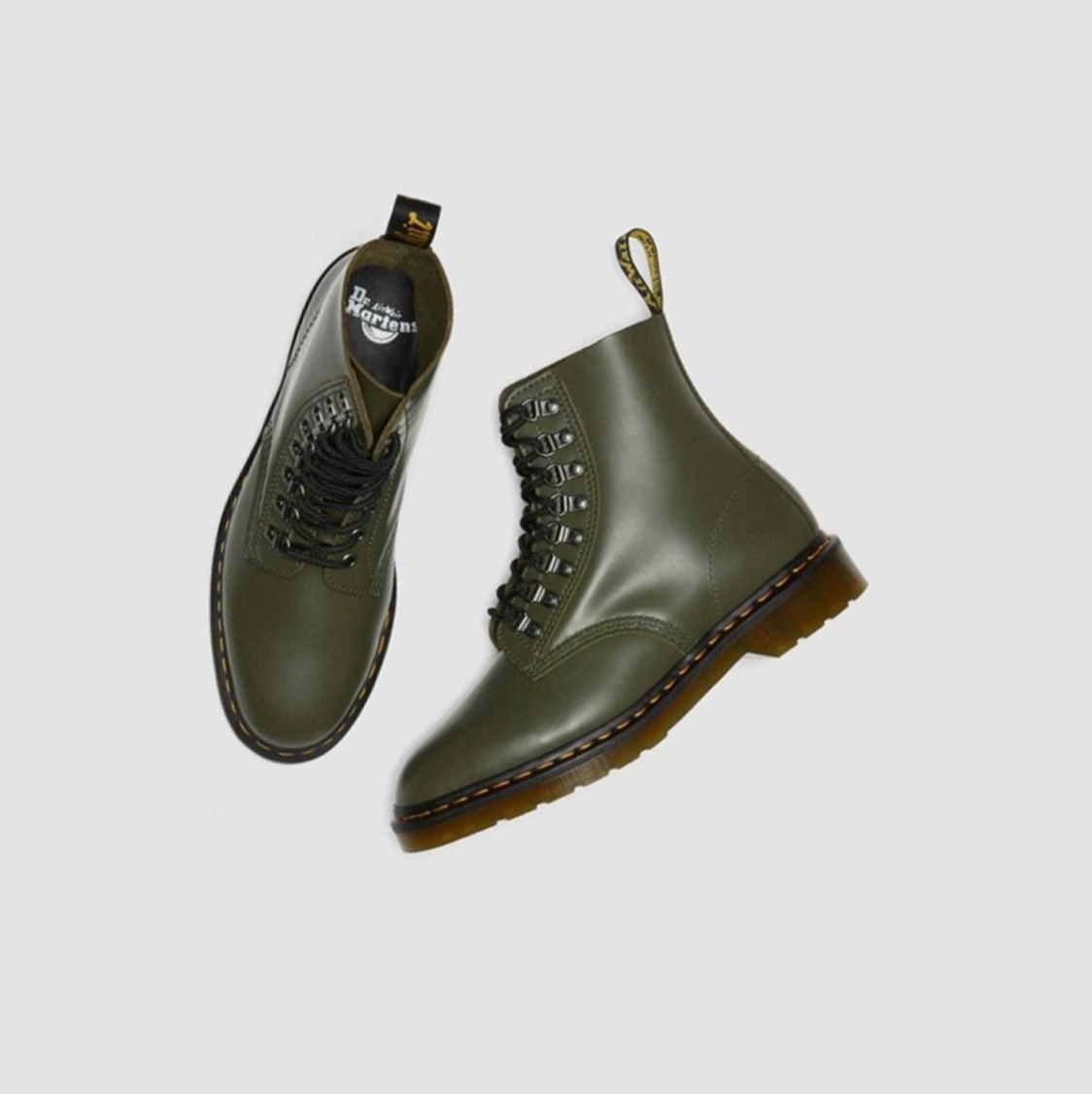 Dr Martens 1460 Pascal Verso Smooth Férfi Fűzős Bakancs Zöld | 296130PIN