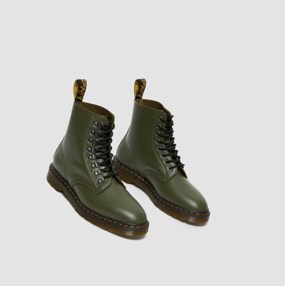 Dr Martens 1460 Pascal Verso Smooth Férfi Fűzős Bakancs Zöld | 296130PIN