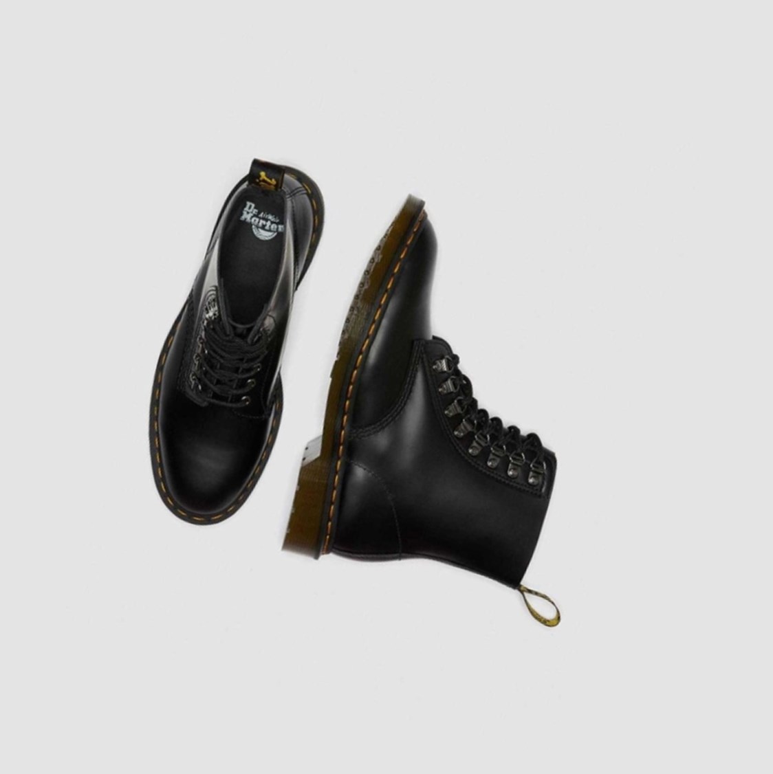 Dr Martens 1460 Pascal Verso Smooth Férfi Fűzős Bakancs Fekete | 382504RKT