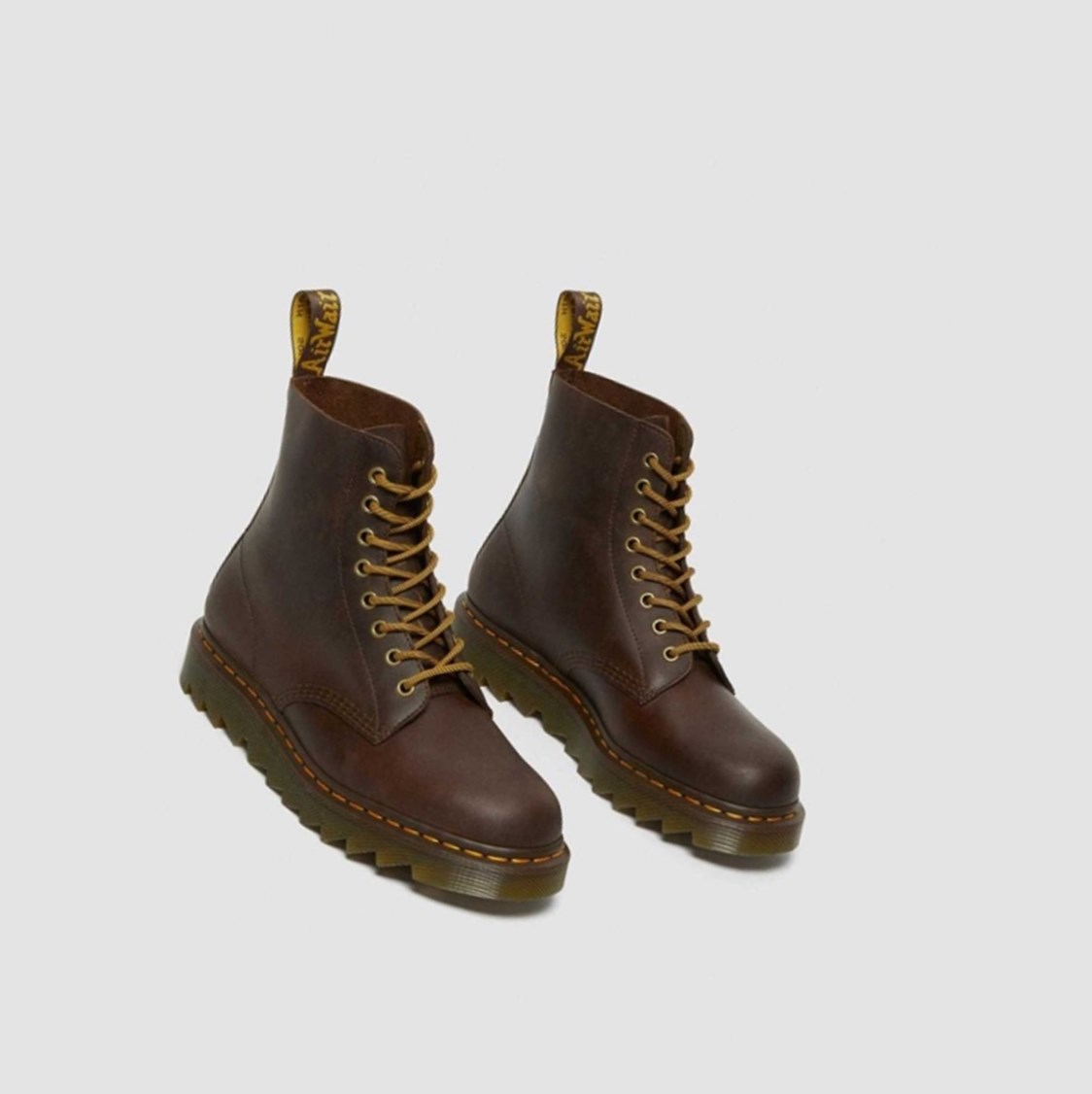 Dr Martens 1460 Pascal Ziggy Férfi Bakancs Barna | 859624RNV