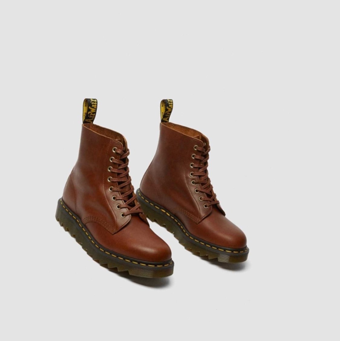 Dr Martens 1460 Pascal Ziggy Férfi Fűzős Bakancs Barna | 437651OUI