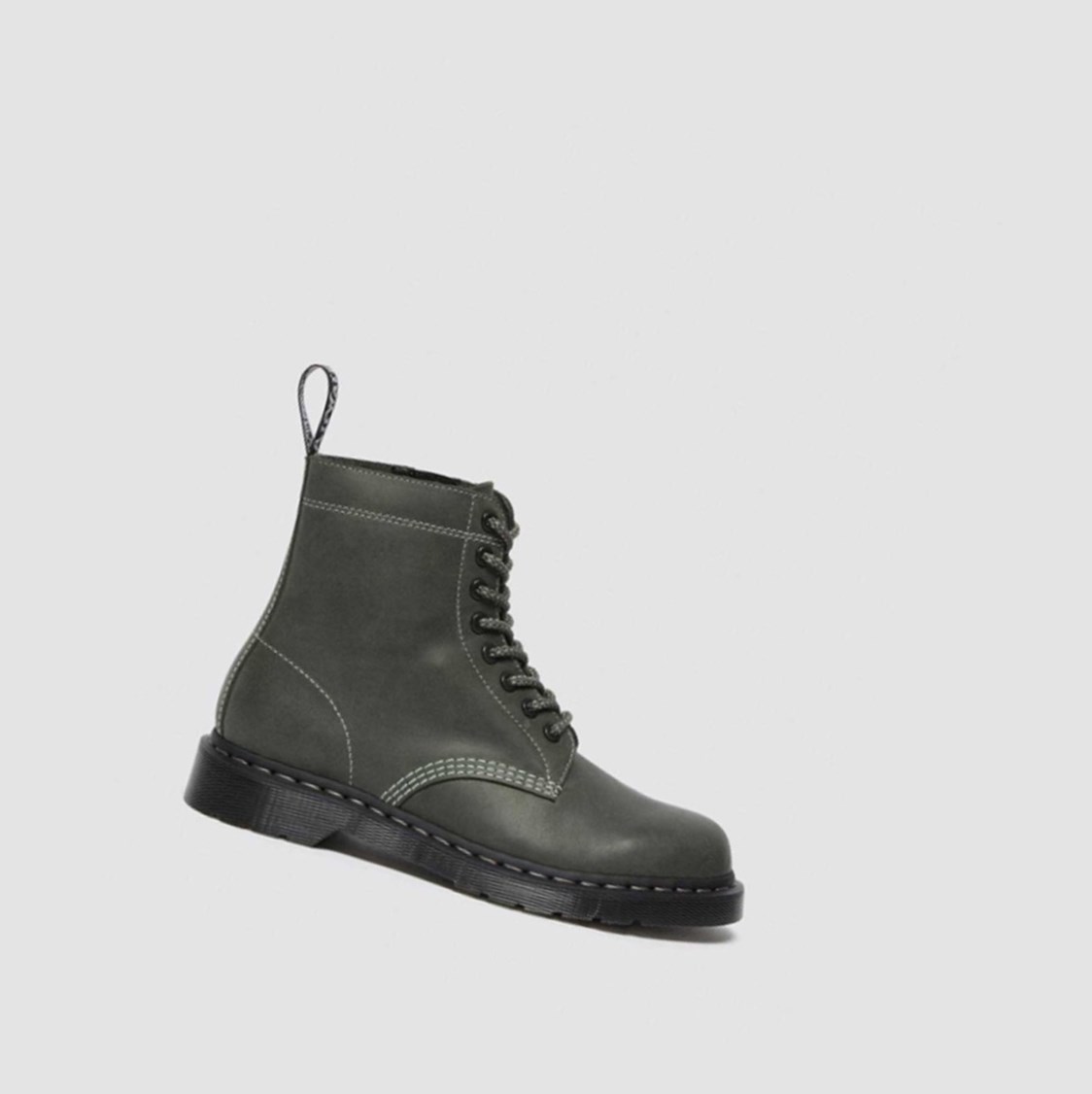 Dr Martens 1460 Pascal Zip Férfi Fűzős Bakancs Sötétzöld | 203675LXQ