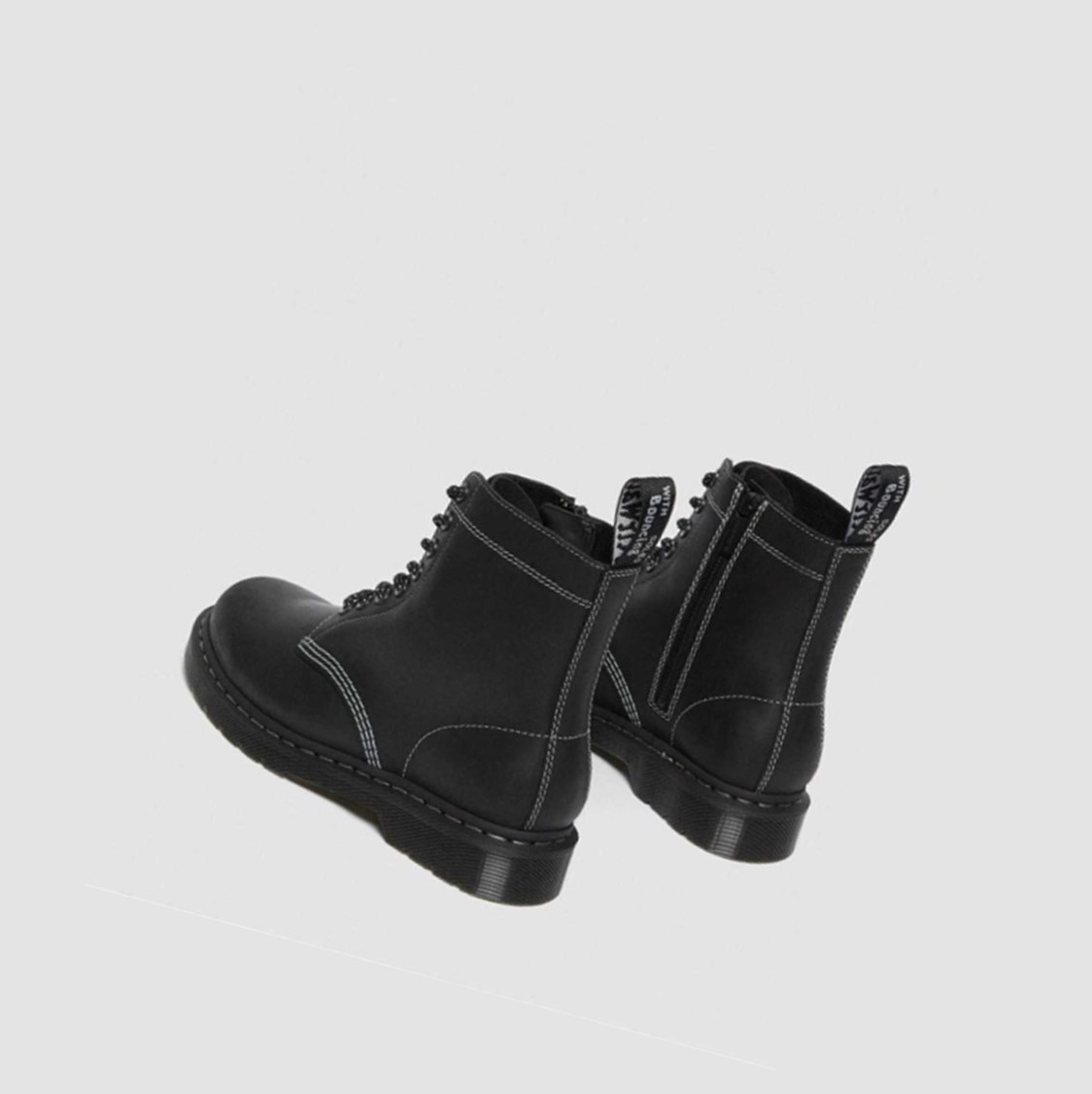 Dr Martens 1460 Pascal Zip Férfi Fűzős Bakancs Fekete | 902615VUW