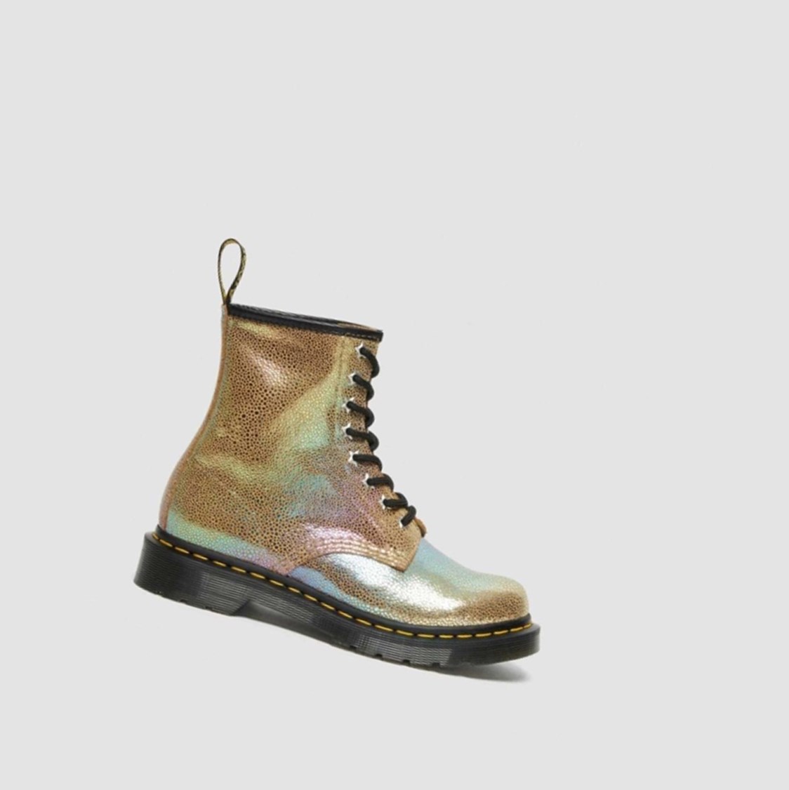 Dr Martens 1460 Rainbow Ray Velúr Női Fűzős Bakancs Barna Színes | 586490ATE