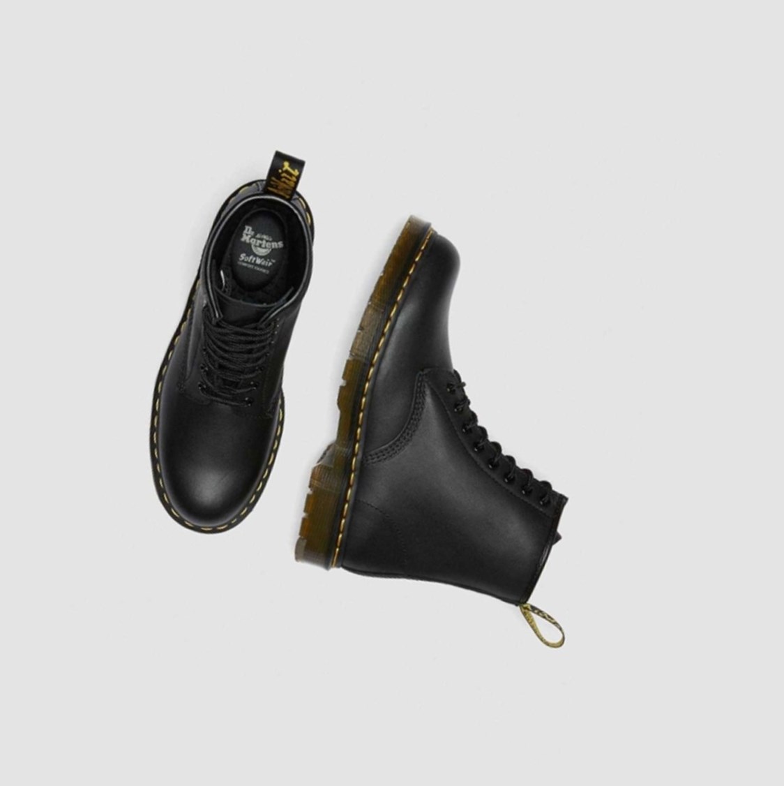 Dr Martens 1460 Slip Resistant Férfi Fűzős Bakancs Fekete | 531826WTZ